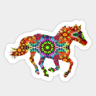 colorful horse Sticker